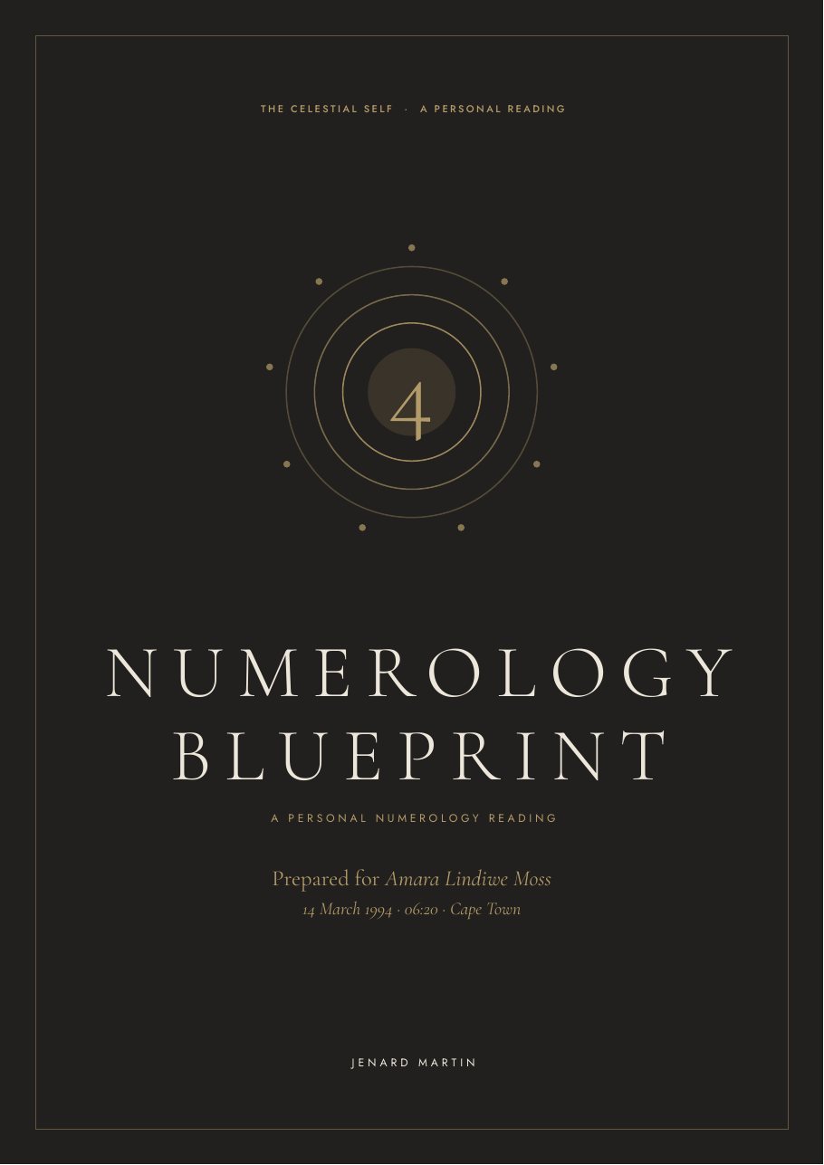 Numerology Blueprint cover